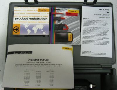 Fluke 716 pressure calibrator & 700PA3 pressure module