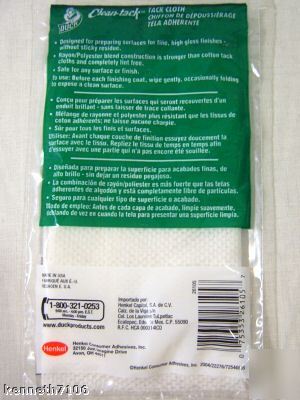 Henkel duck clean tack perfect prep fine tack cloth lot