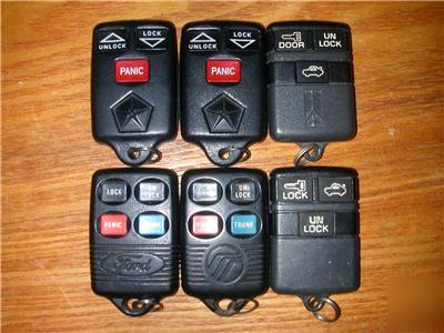 Locksmith lot domestic remotes (remote/fob/fobs/keyless