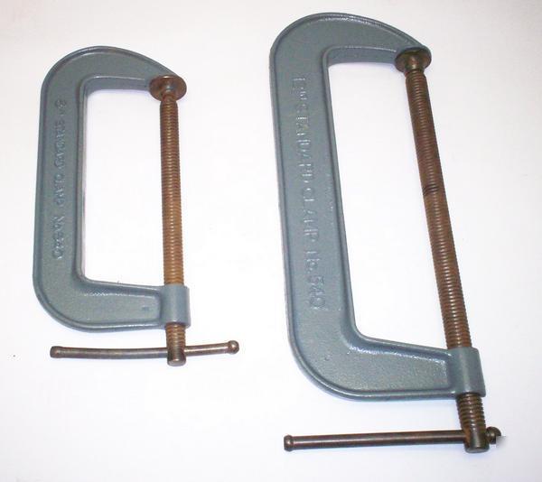 Lot 2 cincinnati tool steel beam clamp c-clamps 8