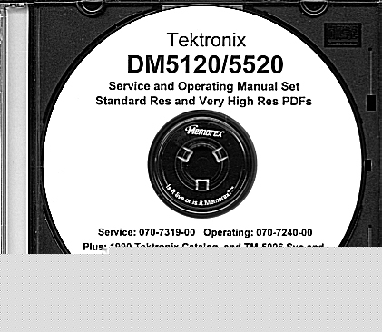 Tek DM5120 5520 service and op manuals in 2 res +extras