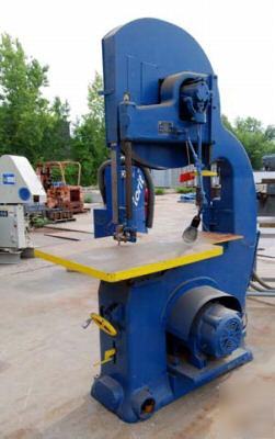 Yates vertical bandsaw: serial number b-26807