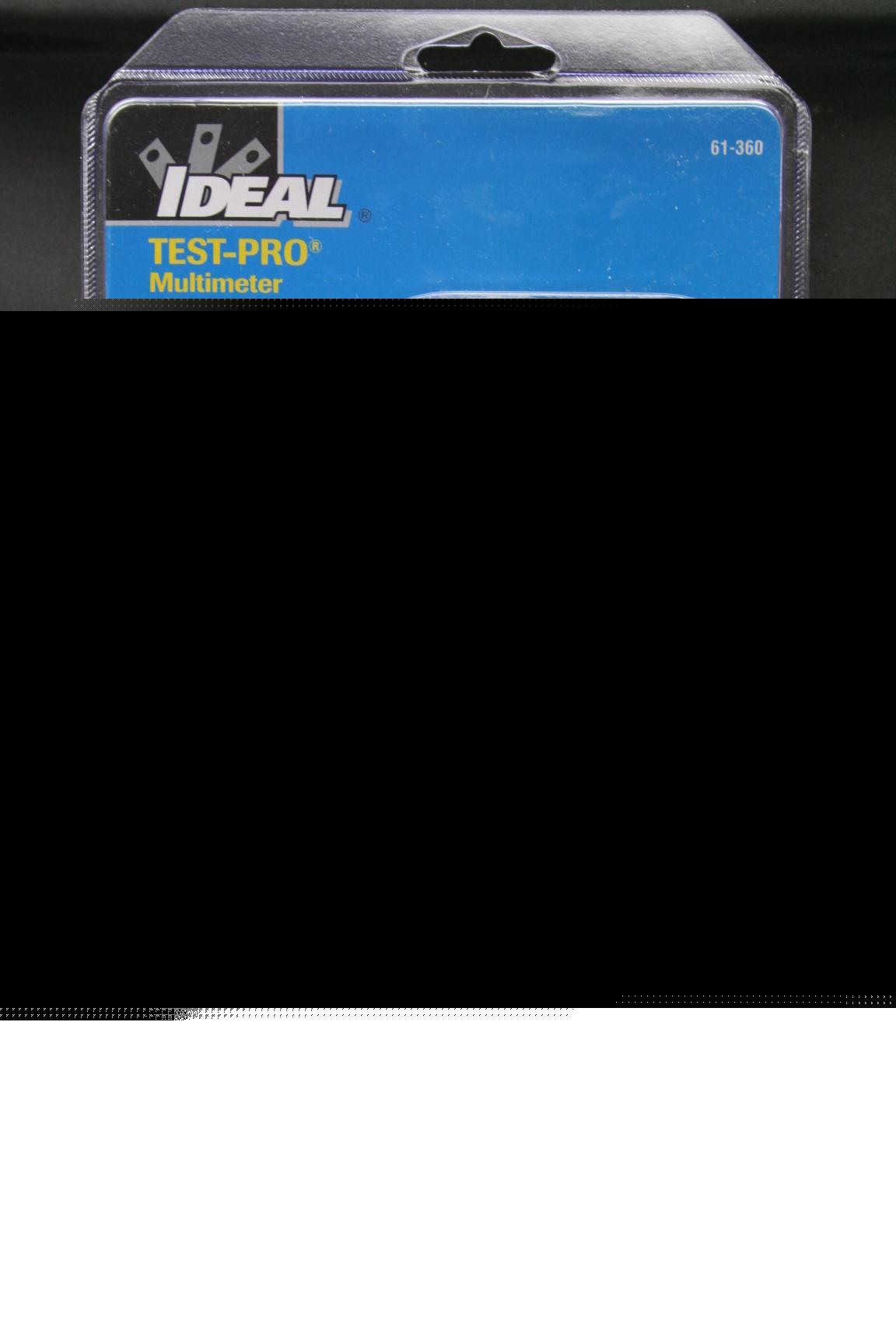 New ideal testpro 360 series digital multimeter #61-360 