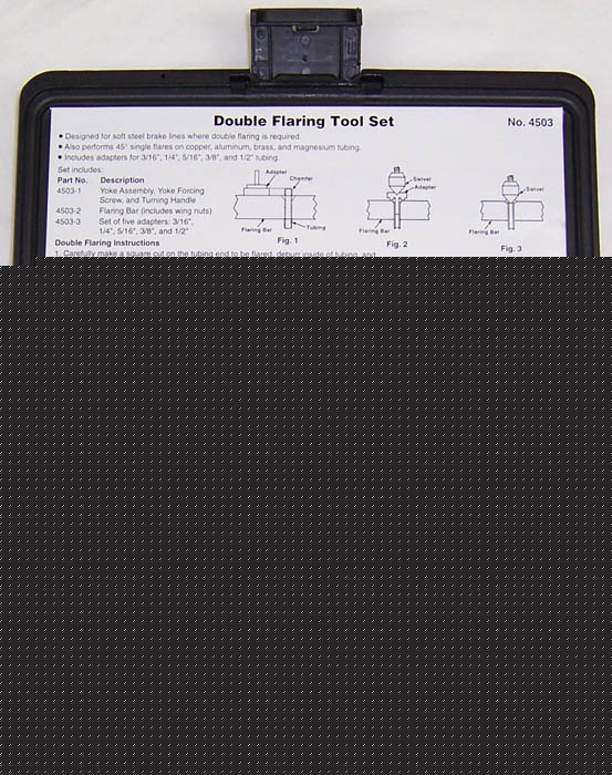 Spx otc 4503 double flaring tool set 3/16