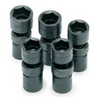 5PC 1/2IN. dr.metric 6PT swivel impact socket set- sk