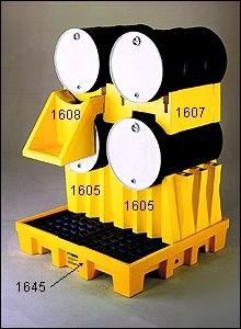 Horizontal drum double stacker