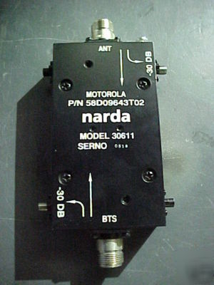 Narda 30611 960 mhz 30DB directional coupler motorola