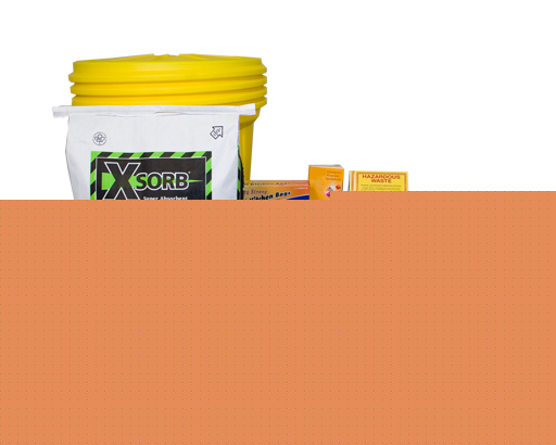 Xsorb outdoor 30 gal overpack spill kit w/ socks, pads