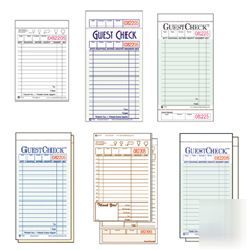 Guestchecks restaurant guest check pads-ntc A6000G