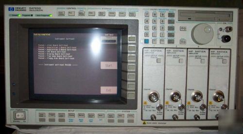 Hp agilent 54720D oscilloscope+54712A plug-ins+manuals