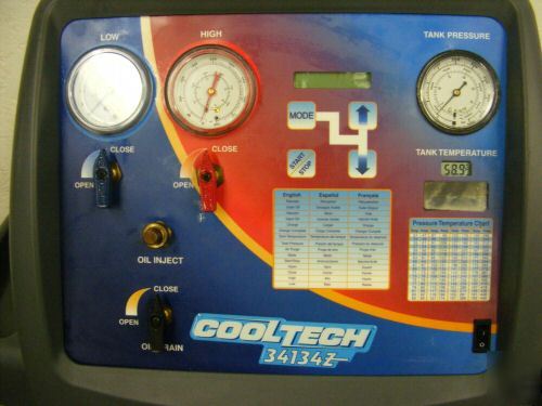 Robinair 34134Z ac recovery unit r-134A cool-tech