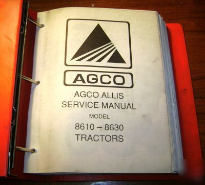 Agco allis 8610 & 8630 tractor repair service manual