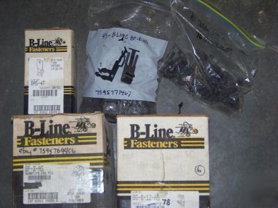 Assortment of b-line, caddy clamps, bp-8-A5, plus more