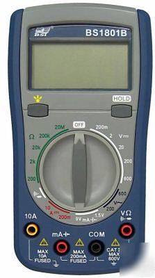 Digital multi meter - bst BS1801B w/backlight - 63-2421