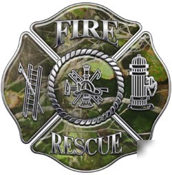 Firefighter decal reflective 12