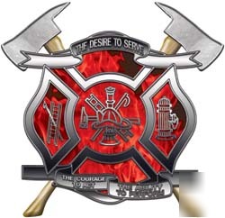 Firefighter decal reflective 6