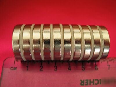 20 neodymium (ndfeb rare earth) magnets 25 x 5MM 