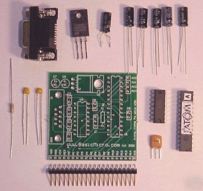 Basic atom 4 stamp sized microchip pic based module kit
