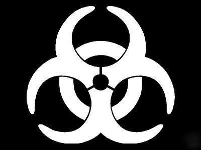Bio hazard vinyl decal sticker biohazard