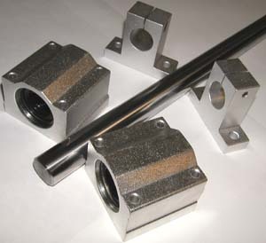 Cnc router rail shaft rod/pillow block/support xy table