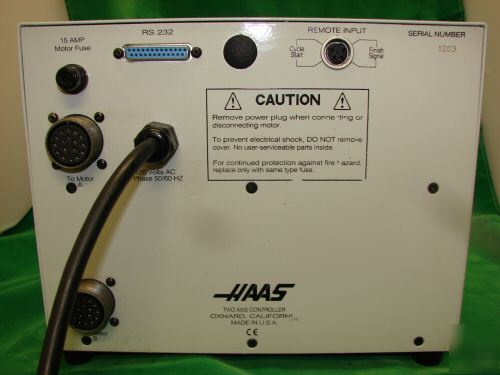 Haas cnc 2 axis servo control rotary table mill milling