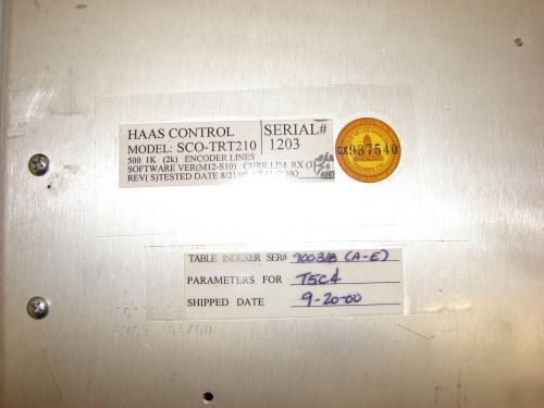 Haas cnc 2 axis servo control rotary table mill milling