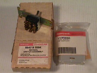 Honeywell manual switch S547 b 1004 tradeline hvac 