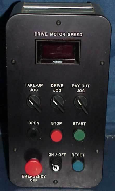 Minarile controlled drive motor speed panel