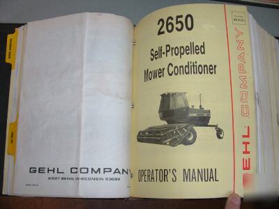 Operator's manuals. service bulletins, gehl implements