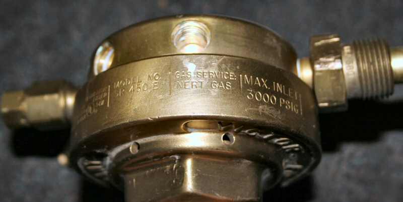 Victor inert gas pressure regulator sr-450E he, ar, N2