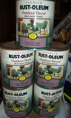 New 5QT premium rustoleum gray lilac V7795 enamel paint 