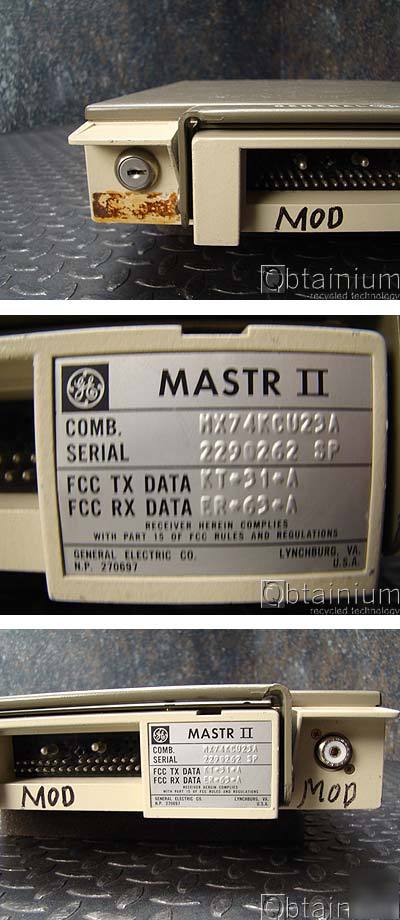 Ge mastr ii vhf mobile radio MX74KCU23A 100W 36-42 mhz