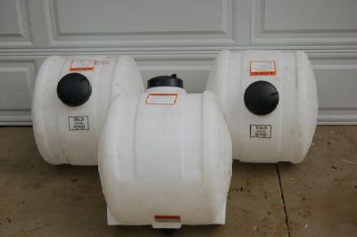 New -QTY3-30 gallon gal horizontal tank polyethylene lid
