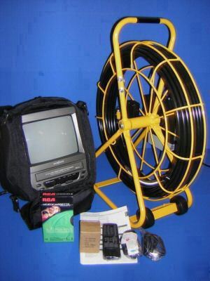 Sewer drain pipe camera video inspection cleaner snake
