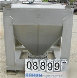 Used: tote systems tote bin, 35 cubic feet, 304 stainle