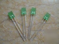 100PCS 2X5X7MM rectangular green diffused led