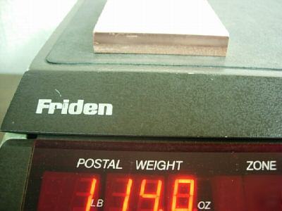 99.9% pure copper bar stock plate .500