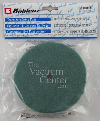 Green scrubbing pads for floor buffer 