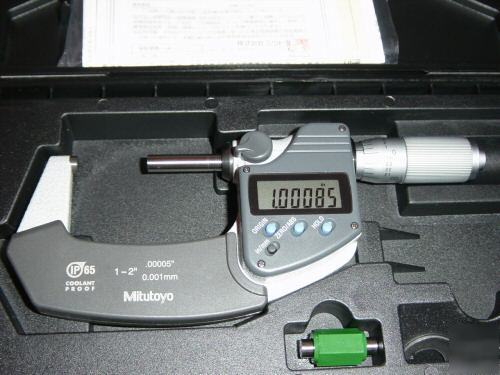 New mitutoyo digital 1-2 inch coolant proof micrometer