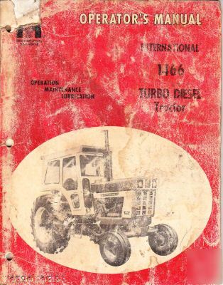 International ih 1466 tractor owners manual