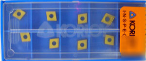 100 pcs korloy ccmt-21.50.5 ss finishing carbide insert