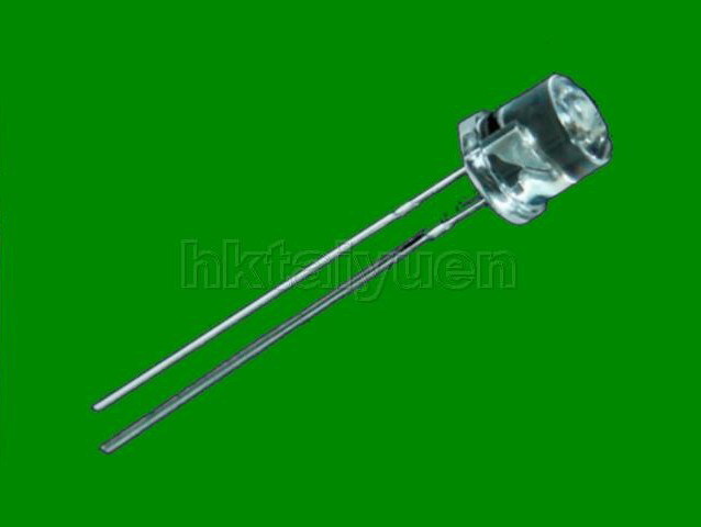 100X green 5MM wide angle flat top led free resistors