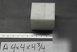 Acetal delrin virgin white 4 X4 X4.75