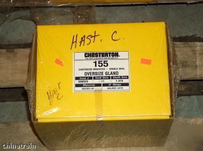 New chesterton 155 hastelloy cartridge mounted seal - 