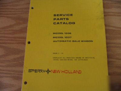 New holland 1036 1037 bale wagon parts catalog