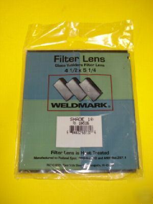 New weldmark 1045106 filter lens 4 1/2 x 5 1/4 shade 10