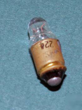 Nos indicator lamp bulb # 224 2.15 v 0.22A tung-sol