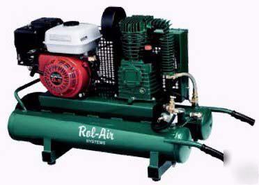 New 6.5HP rolair 6590HK18 air compressor 13.1CFM@100PSI