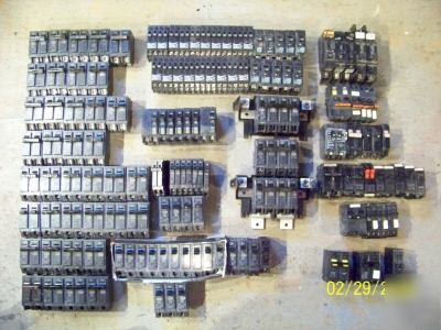 One lot of assorted circuit breakers