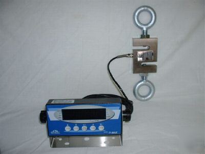 1,000 lb peak hold-dynamometer-load cell-crane scale